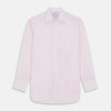 View 1 of product White and Pink Wide Stripe Mayfair Shirt