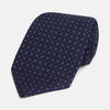 View 1 of product Navy and Grey Circle Silk Tie