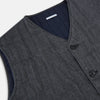 View 2 of product Ash Quilted Linen Herringbone Waistcoat