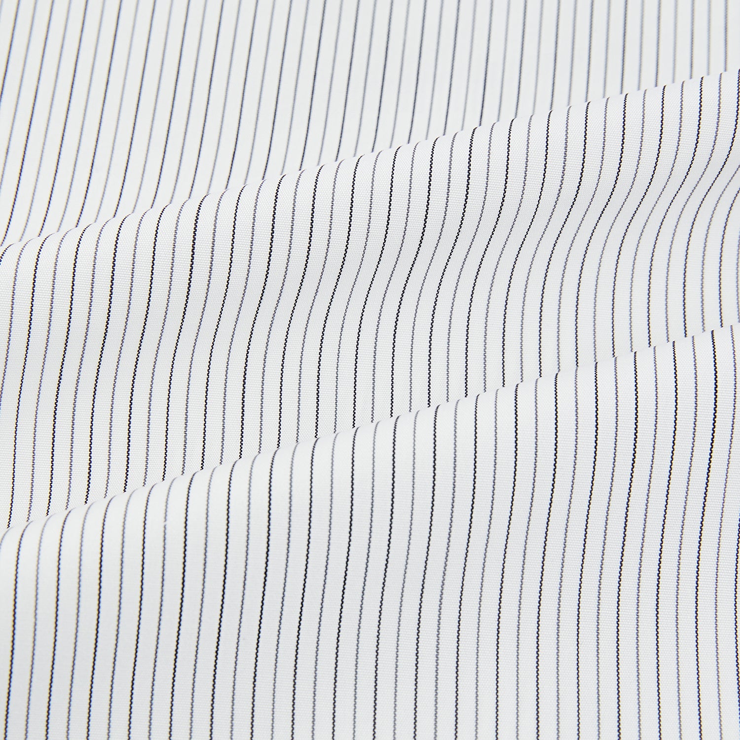 View 6 of product Midnight Blue and Grey Fine Stripe Mayfair Shirt