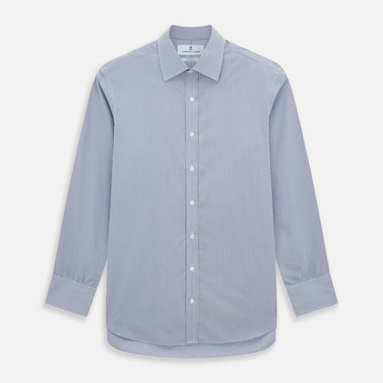 Pale Blue Micro Graph Check Mayfair Shirt