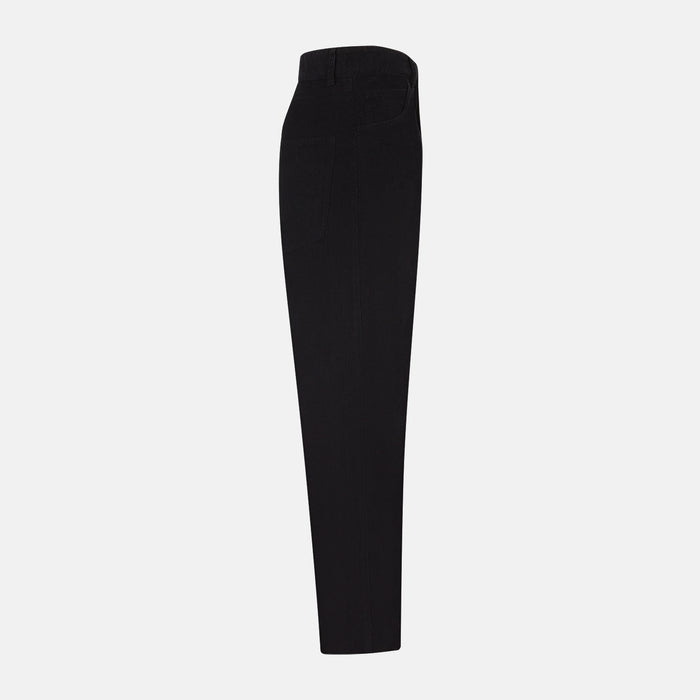 Navy Corduroy Charles Trousers Image 3