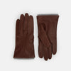 View 1 of product Dark Chocolate/Grey Cashmere-Lined Hairsheep Leather Gloves