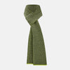 View 1 of product Graphite and Chartreuse Lemon Hexagon Cashmere Knitted Scarf