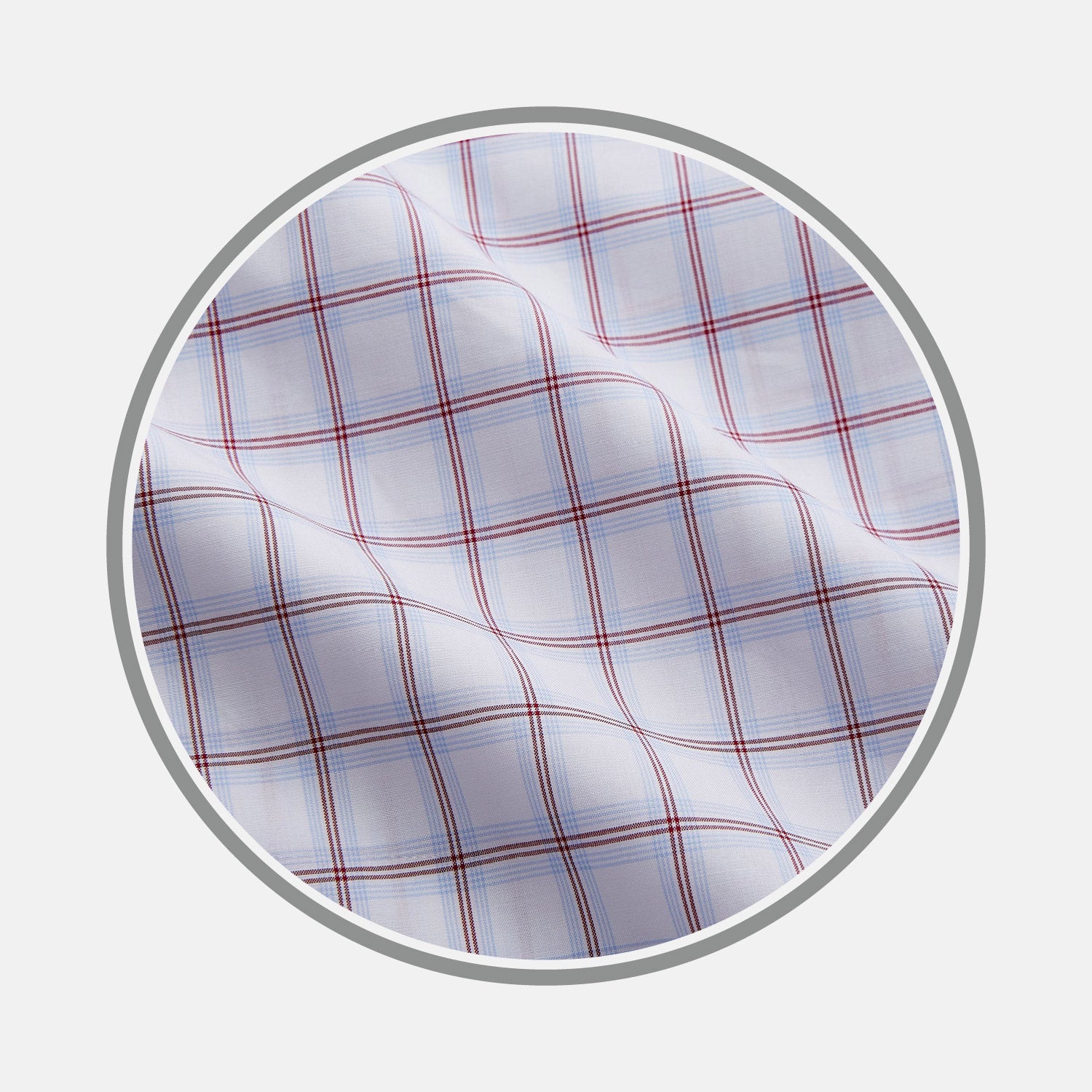 View 1 of product Red and Blue Multi Check Cotton Fabric