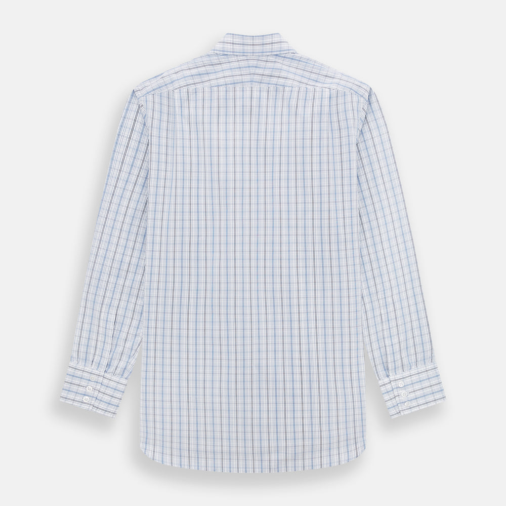 Blue and Navy Multi Check Mayfair Shirt