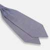View 3 of product Navy and Light Blue Micro Dot Silk Cravat