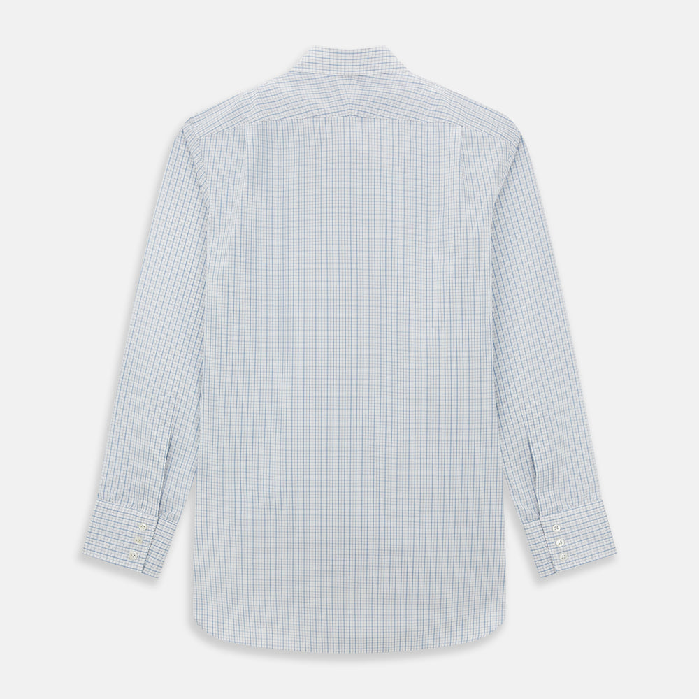 Sky Blue Combination Graph Check Mayfair Shirt
