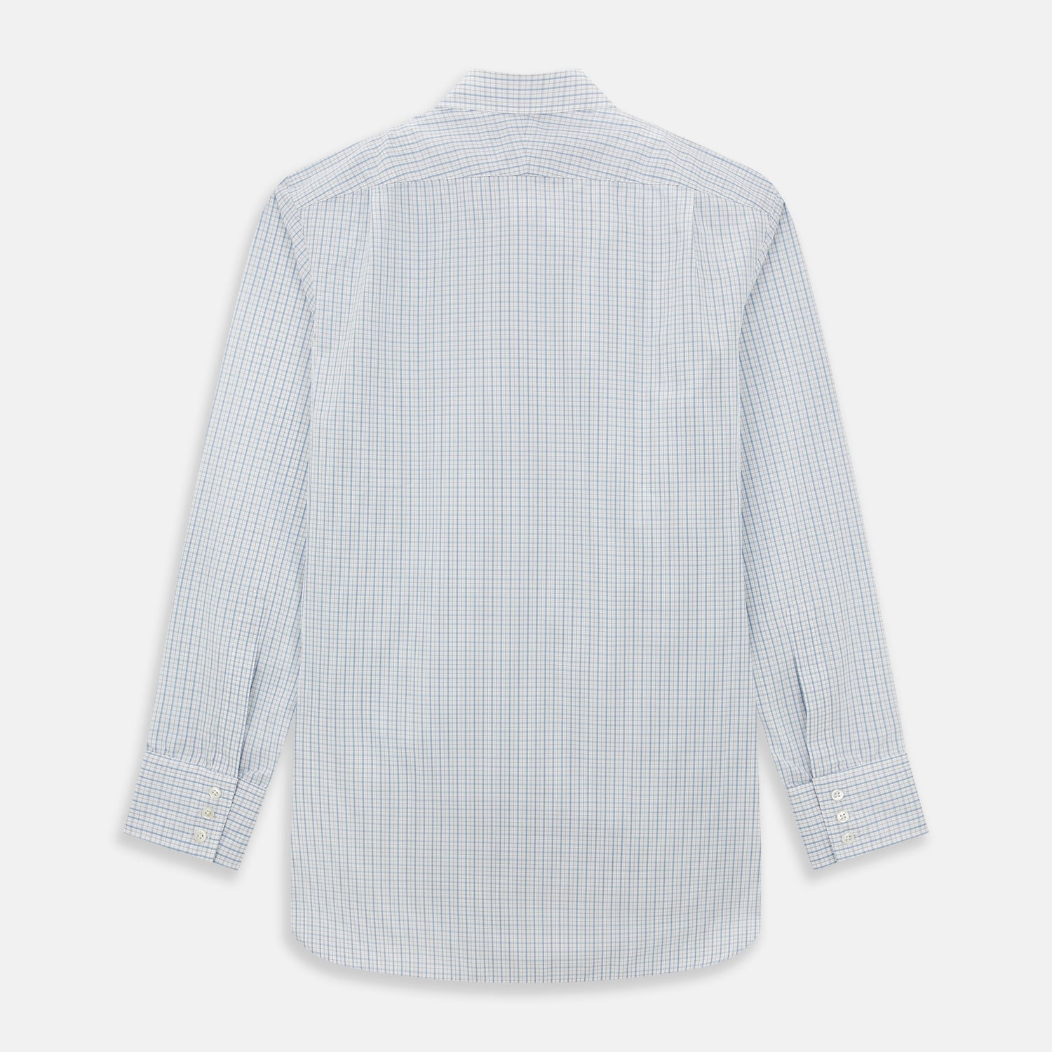 View 3 of product Sky Blue Combination Graph Check Mayfair Shirt