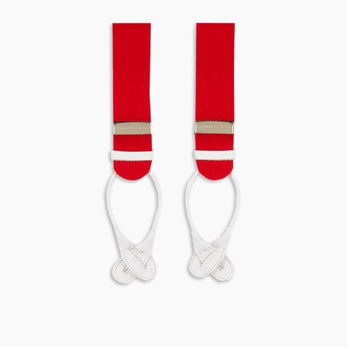 Red Adjustable Felt Braces Image 5
