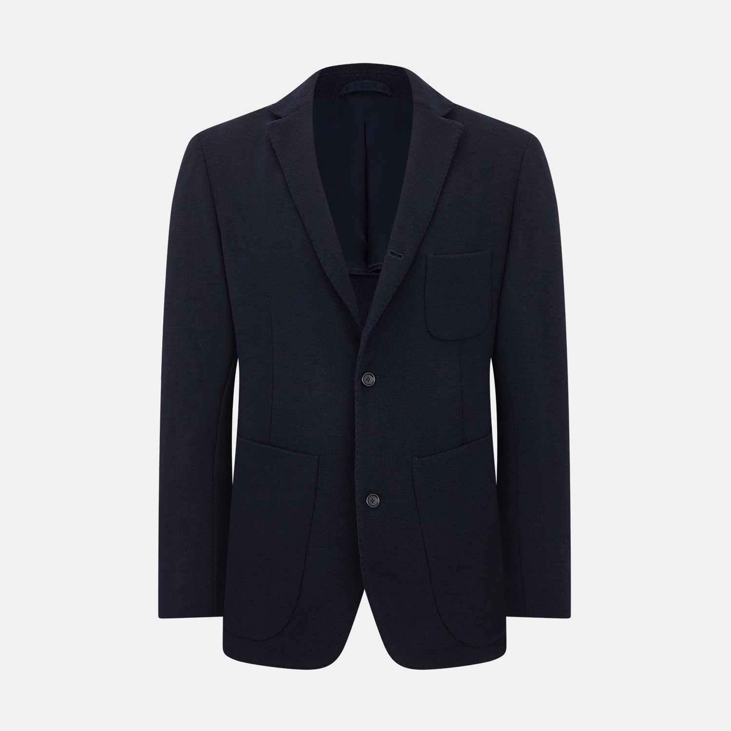 View 1 of product Navy Knitted Oxford Blazer