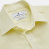 View 2 of product Yellow Linen Regular Fit Mayfair Shirt