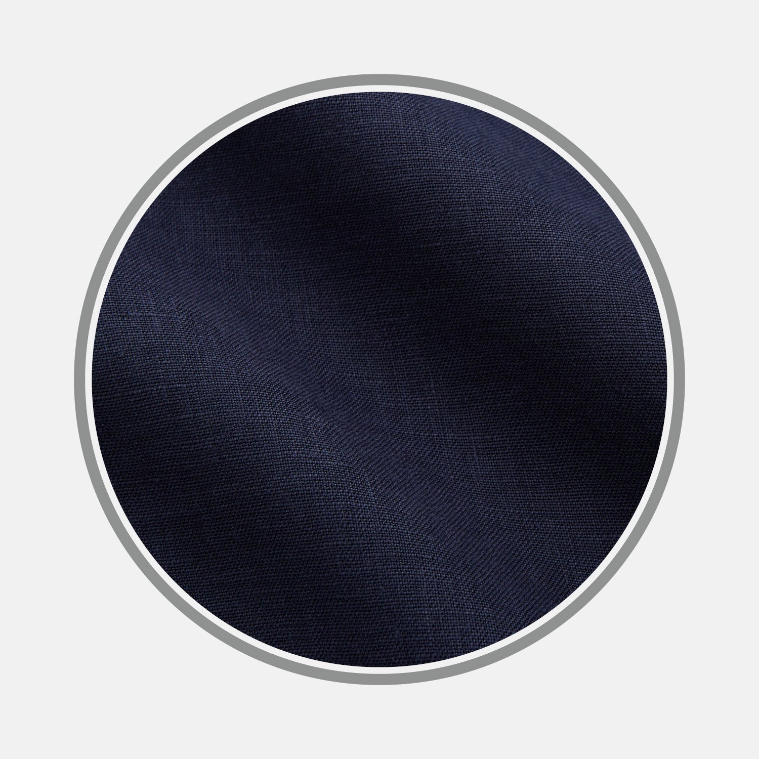 View 1 of product Plain Navy Hemp Cotton Fabric