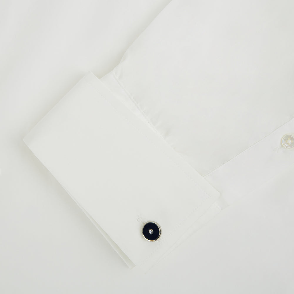 Navy Gemstone Circle Cufflinks