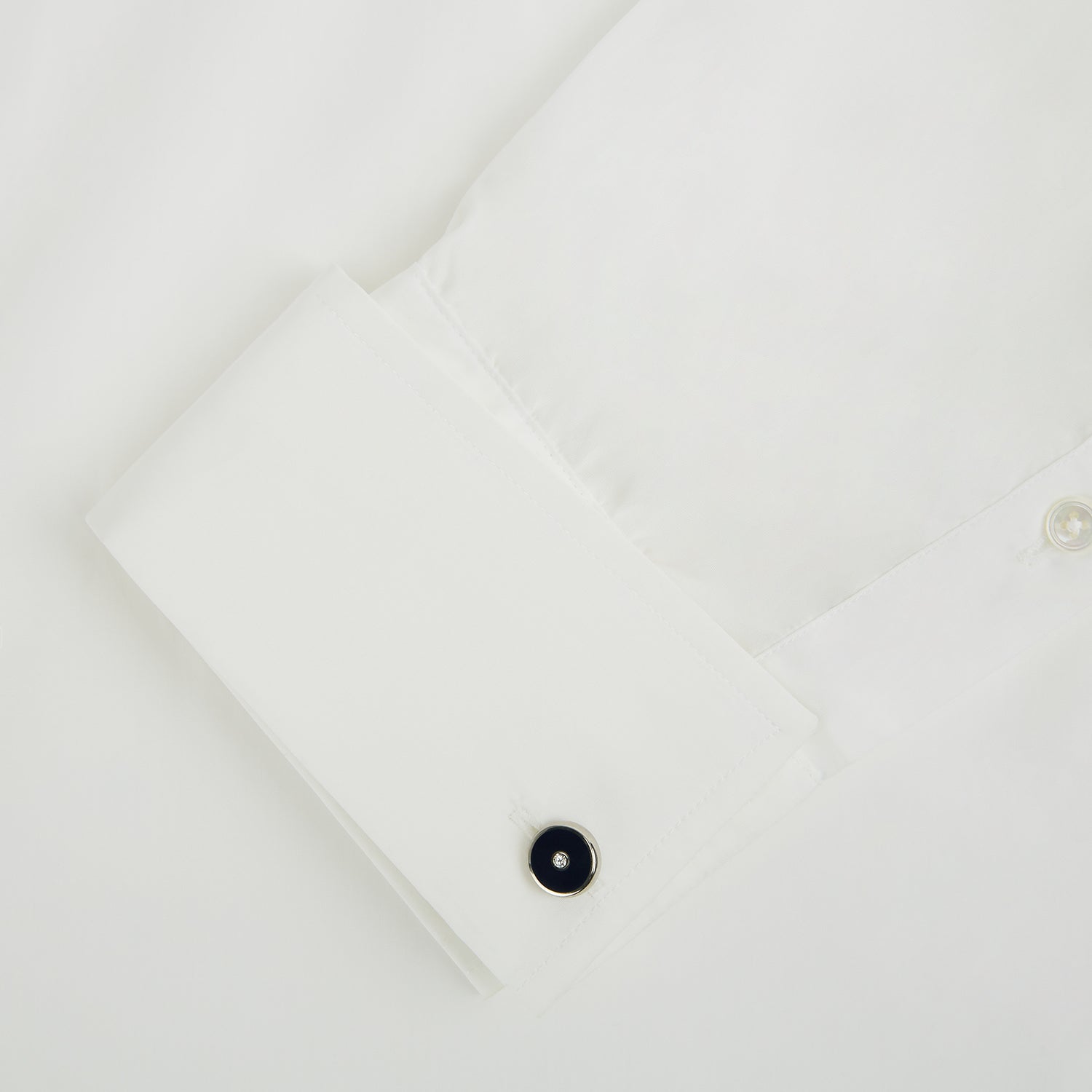 View 3 of product Navy Gemstone Circle Cufflinks