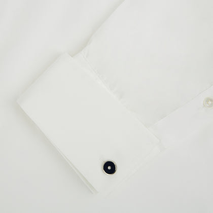 Navy Gemstone Circle Cufflinks Image 2