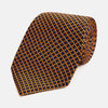 View 1 of product Orange and Navy Diamond Silk Tie