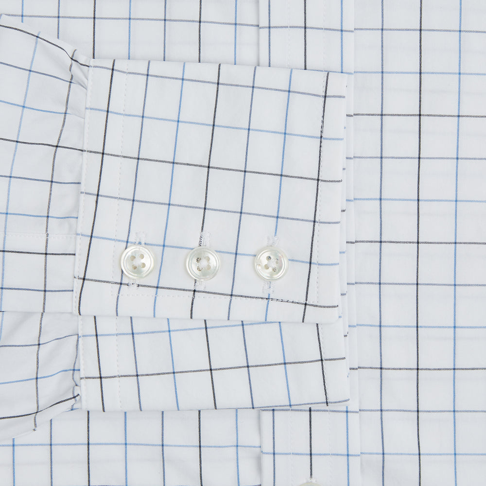 Blue Grid Check Mayfair Shirt