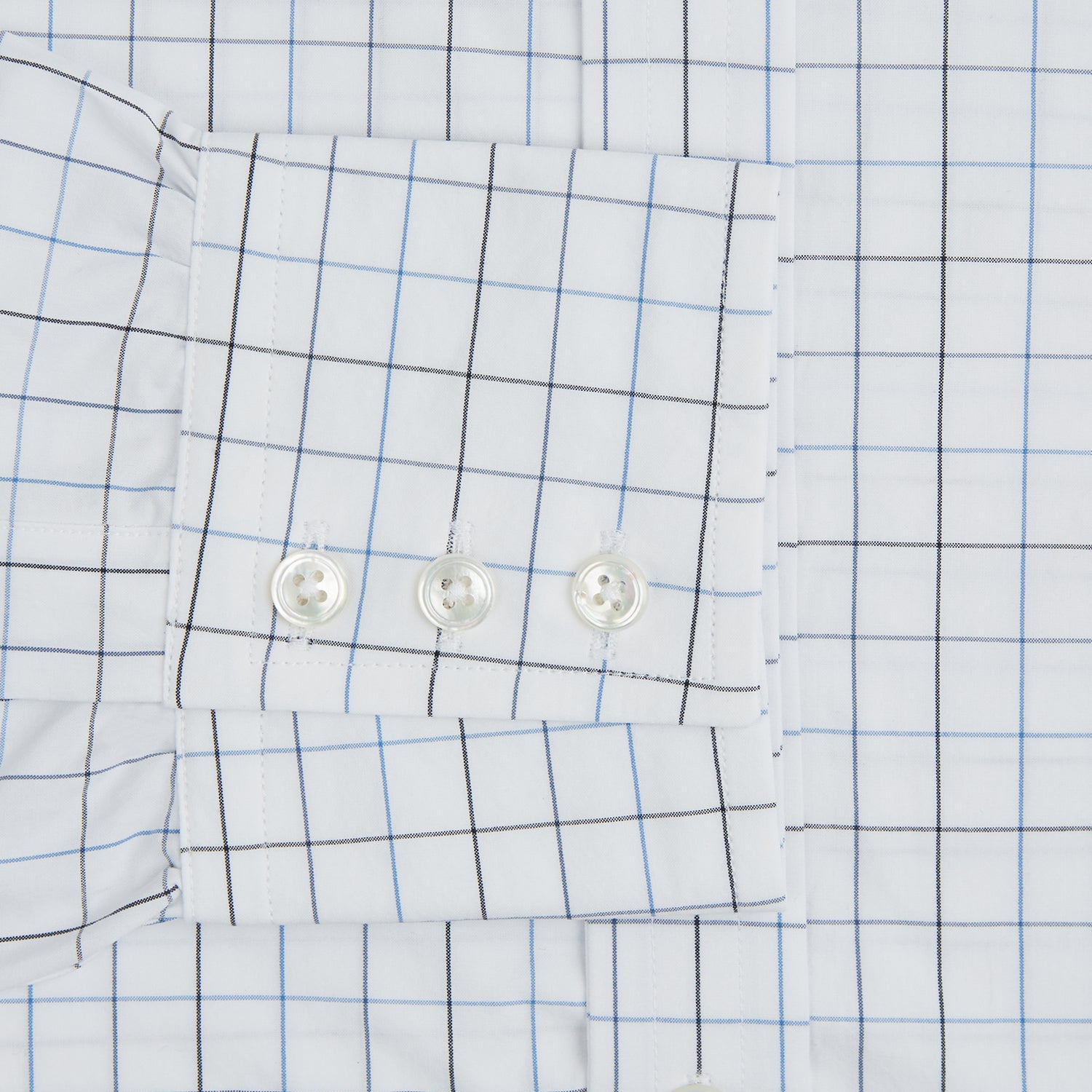 View 4 of product Blue Grid Check Mayfair Shirt