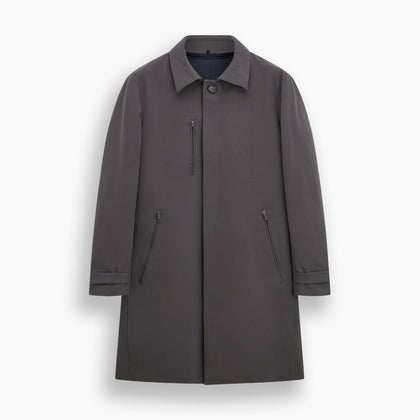 Charcoal Melange John Arthur Trench Coat Image 8