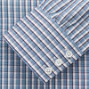 View 2 of product Blue and White Check Cotton Regular Fit Mayfair Shirt