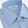 View 2 of product Blue Cotton Shirt with T&amp;A Collar and Double Cuffs