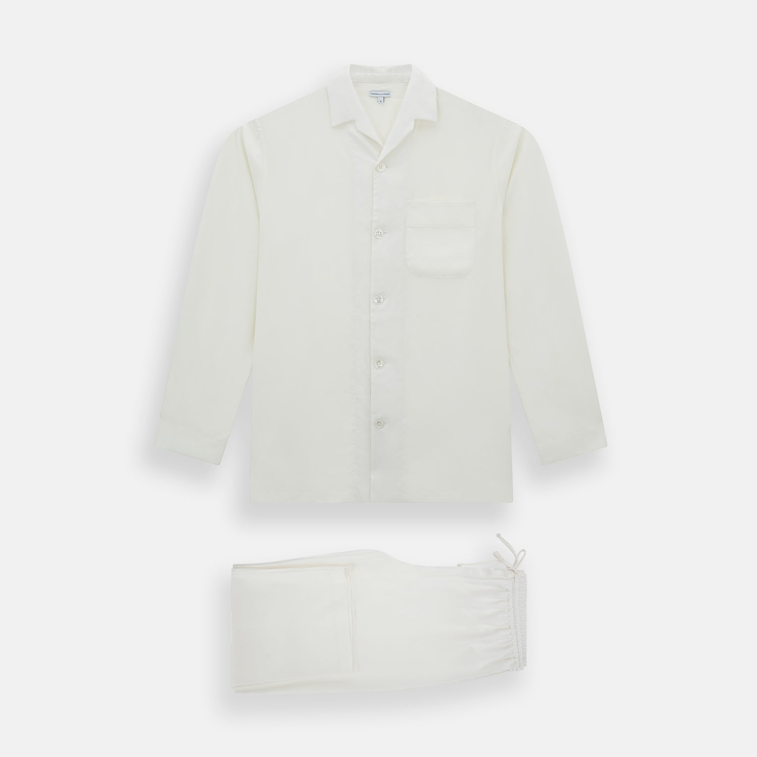 View 1 of product Cream Silk Pyjama Set