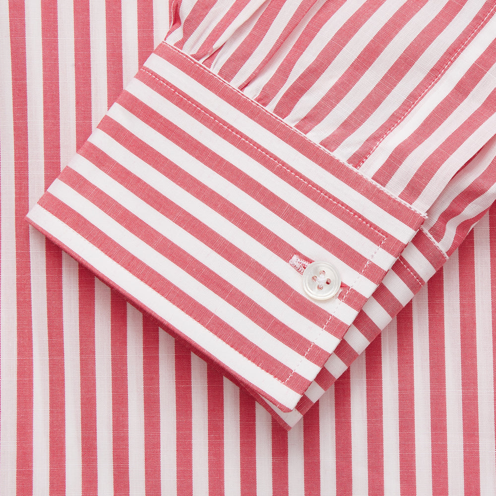 Pink Candy Stripe Cotton Weekend Fit Finch Shirt