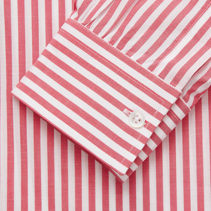 Pink Candy Stripe Cotton Weekend Fit Finch Shirt Image 2
