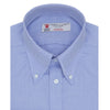 View 6 of product Blue Royal Oxford Cotton Shirt with Button-Down Collar and 3-Button Cuffs