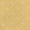 View 4 of product Gold and White Small Spot Herringbone Silk Tie