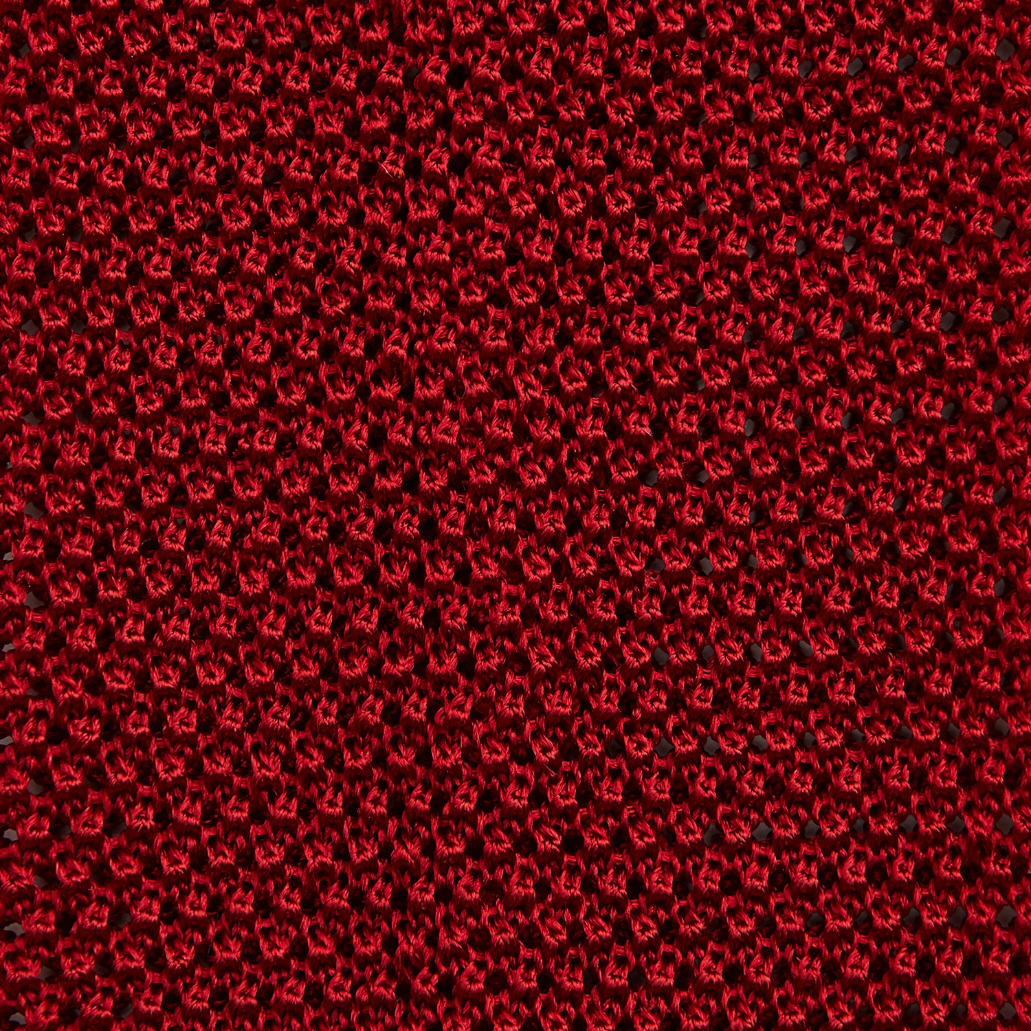 View 3 of product KNITTED RED SILK PLAIN TIE