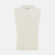 White Cashmere V-neck Vest