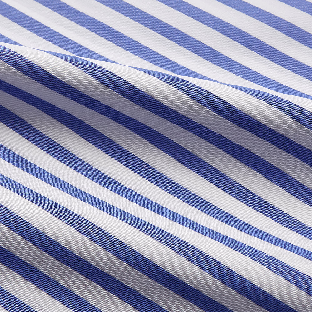 Pale Blue Candy Stripe Cotton Marlene Shirt