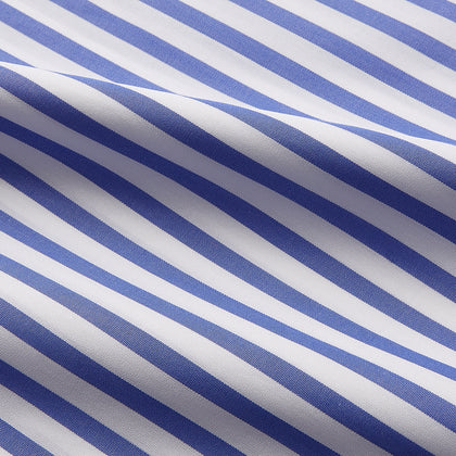 Pale Blue Candy Stripe Cotton Marlene Shirt Image 11
