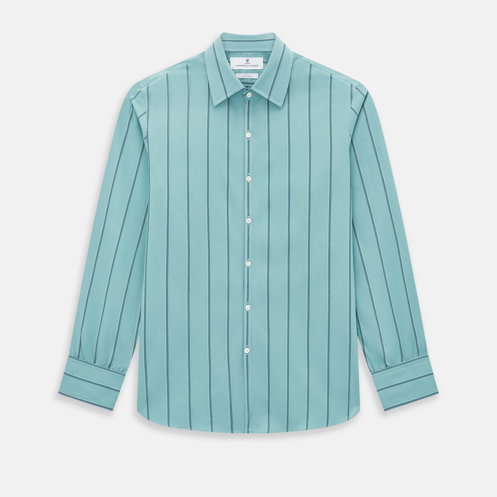 Sage Track Stripe Westminster Shirt