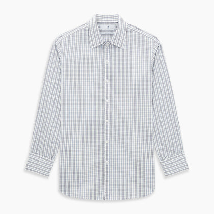 Navy and Blue Multi Tattersall Westminster Shirt Image 8