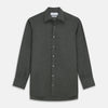 View 1 of product Dark Green Cotton Melange Regular Fit Mayfair Shirt