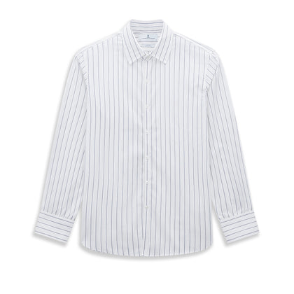 Dark Navy Double-Pinstripe Westminster Shirt Image 8