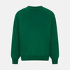 View 3 of product Hunter Green Fine Merino V-Neck Jumper