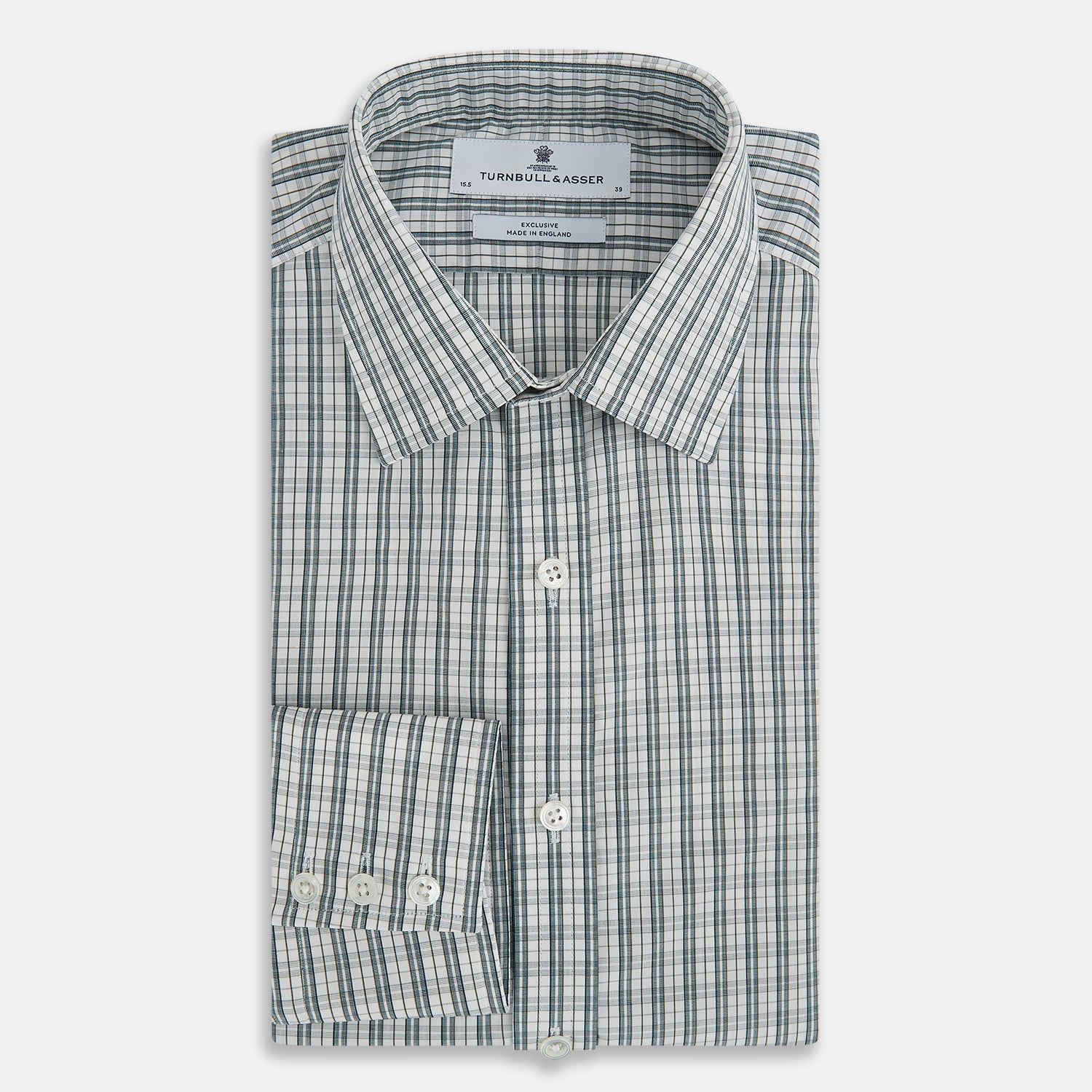 View 5 of product Forest Green Multi Check Mayfair Shirt