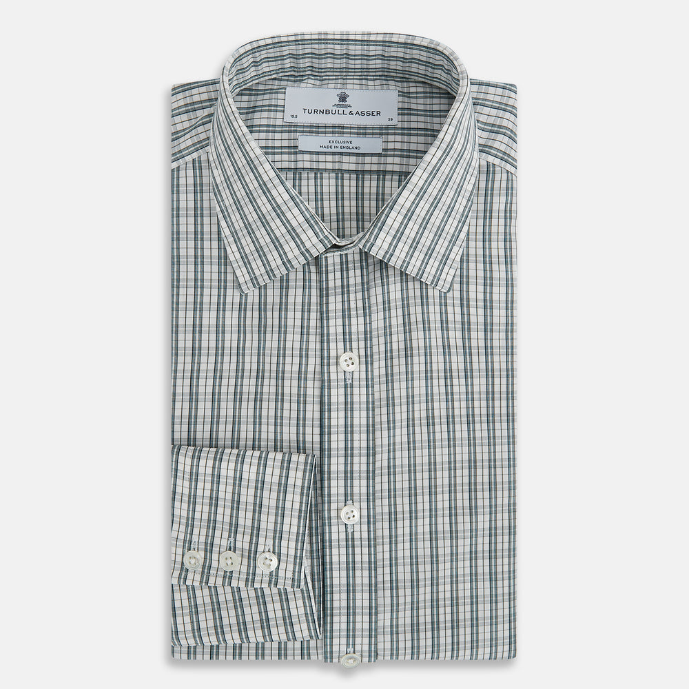 Forest Green Multi Check Mayfair Shirt