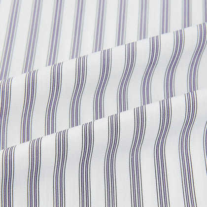 Purple Multi Stripe Mayfair Shirt Image 5