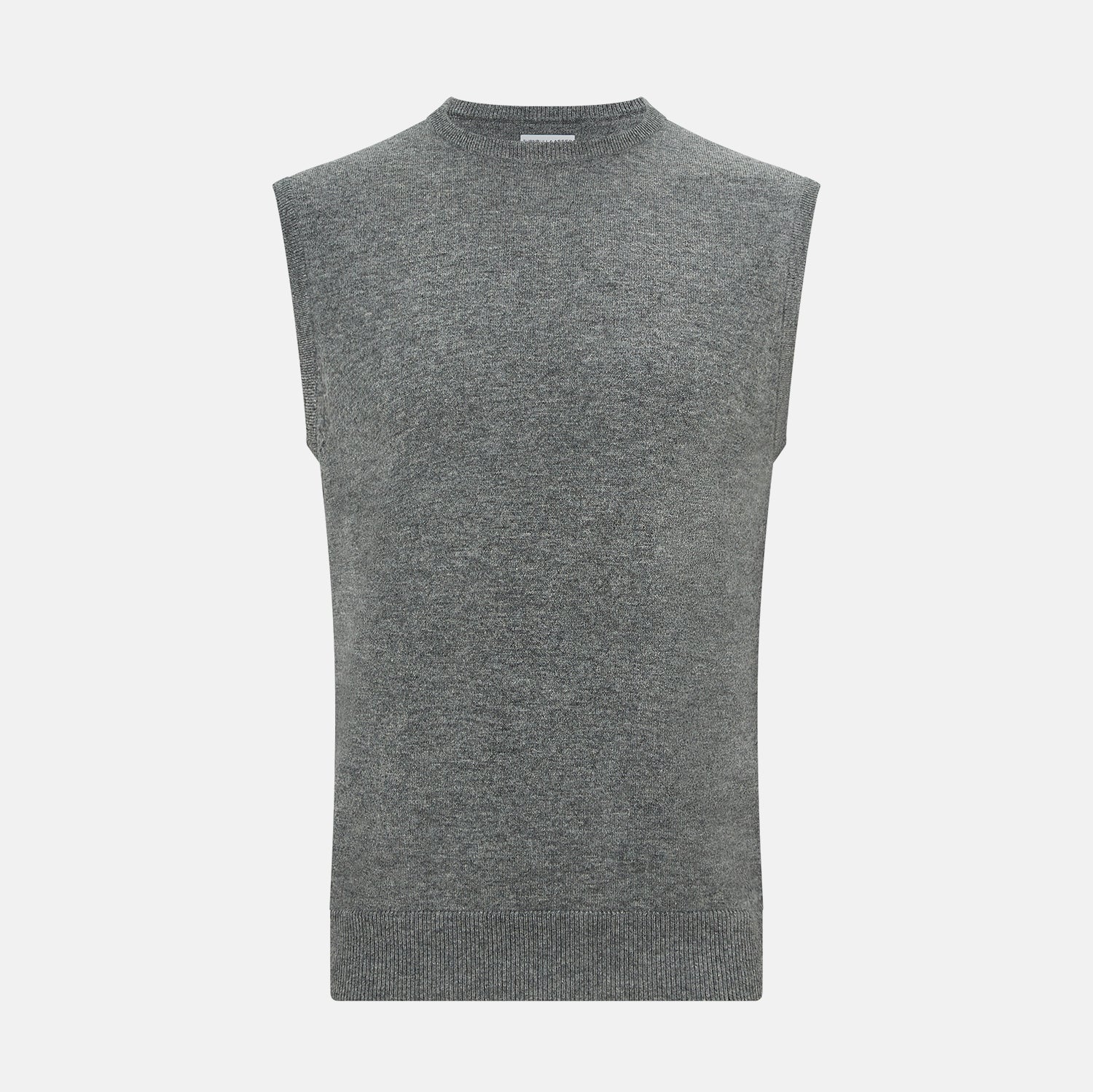 View 1 of product Ash Grey  Cashmere Round Neck Vest
