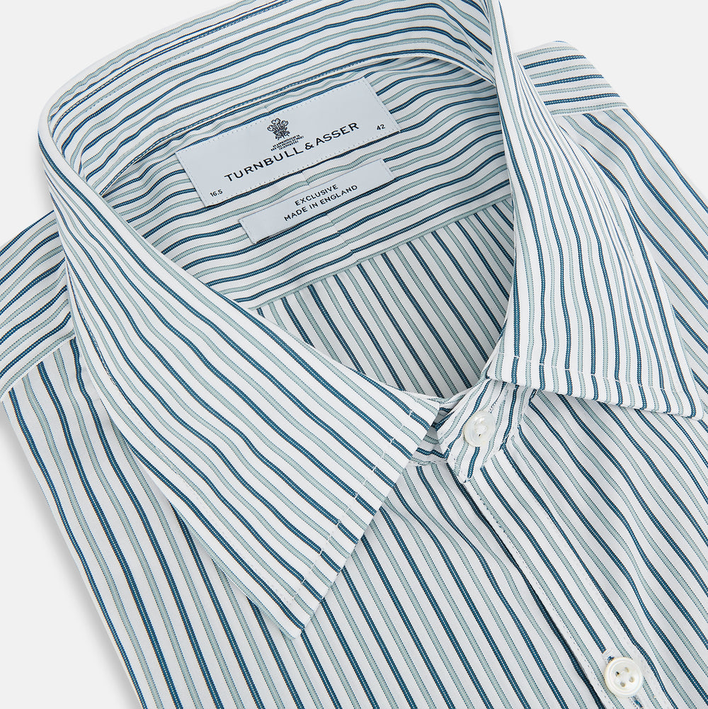 GREEN DOUBLE STRIPE WESTMINSTER SHIRT