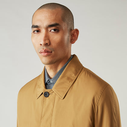 Camel Quintern Sealup Raincoat with Detachable Liner Image 4