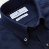 View 2 of product Navy Weekend Fit Nevis Cotton-Cashmere Shirt With Dorset Collar And 1-Button Cuffs