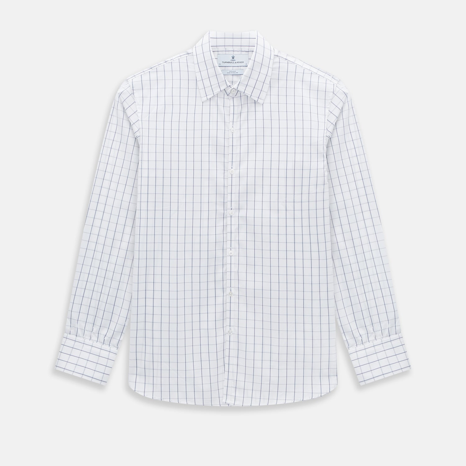Image 1 of product Dark Navy Double-Line Checked Westminster Shirt