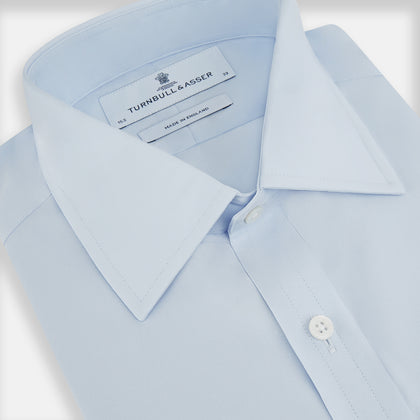 PALE BLUE COTTON REGULAR FIT MAYFAIR SHIRT