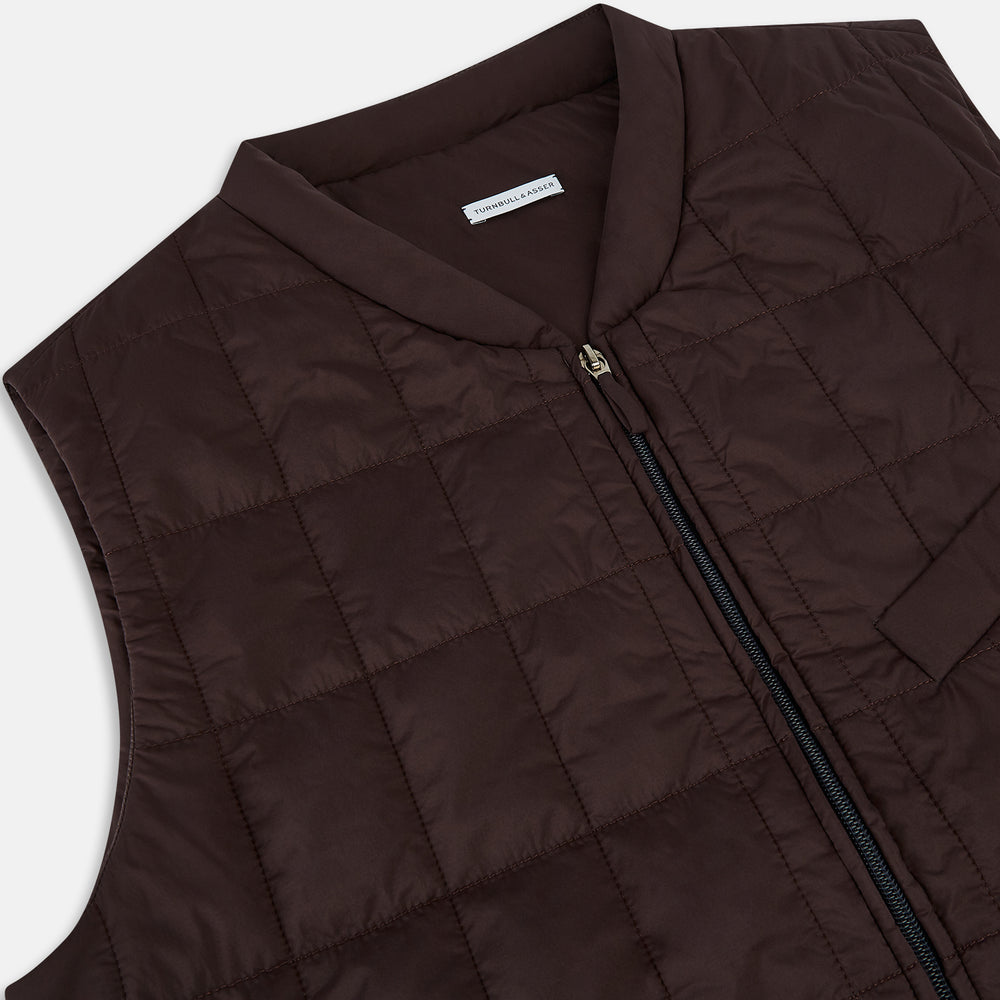 Burgundy Quilted Gilet